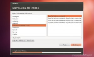 Como Instalar Ubuntu Seleciona distribución de teclado en español