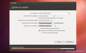Como Instalar Ubuntu 12.04 Datos para la instalacion