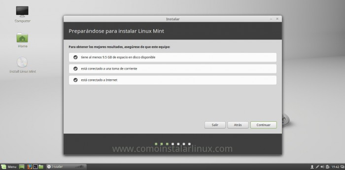 como instalar linux mint 17.2 detalles de la instalación install download