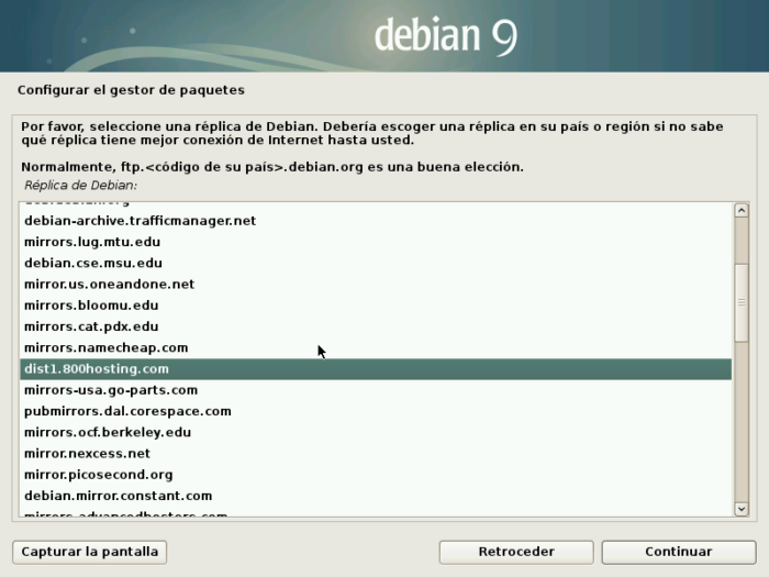Debian 9 Stretch server repository