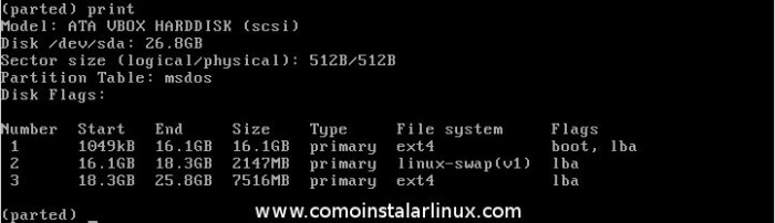 arch linux install arch linux instalar 03 partition table discos particion