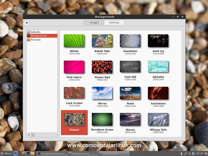 arch linux install arch linux instalar 12 personalizar cinnamon cambiar desktop backgound fondo de escritorio wallpapers
