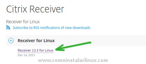 citrix ica client for linux receiver install