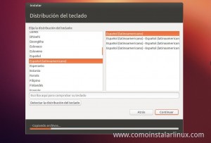 Como Instalar Ubuntu 12.10 idioma de teclado