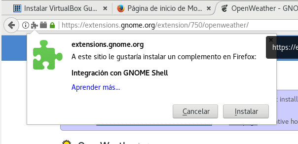 debian 9 install firefox gnome extensions control 02