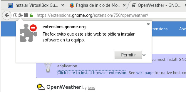 debian 9 install firefox gnome extensions control 03