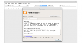 foxit reader running on linux