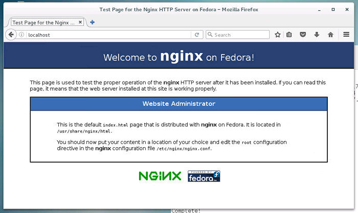nginx install centos instalar servidor web LEMP 
