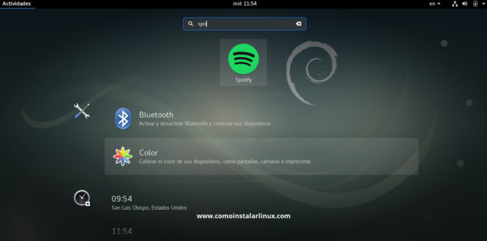Spotify install Debian 9