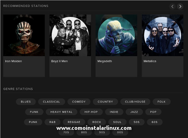 spotify linux update actualizacion novedades de spotify para linux 04 estaciones de radio