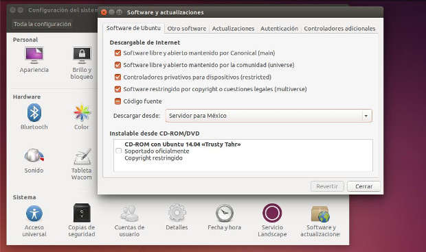configurar repositorio mas rápido en ubuntu