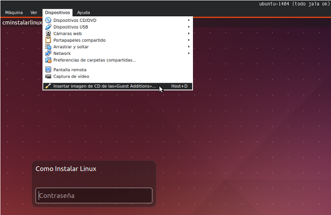 ubuntu 14.04 virtual box