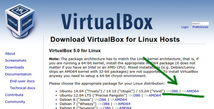 virtualbox 5 download for ubuntu linux mint 32 bits 64 bist
