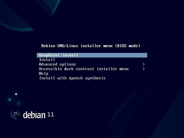 Debian 11 installer boot loader cargador de arranque instalador Debian 11