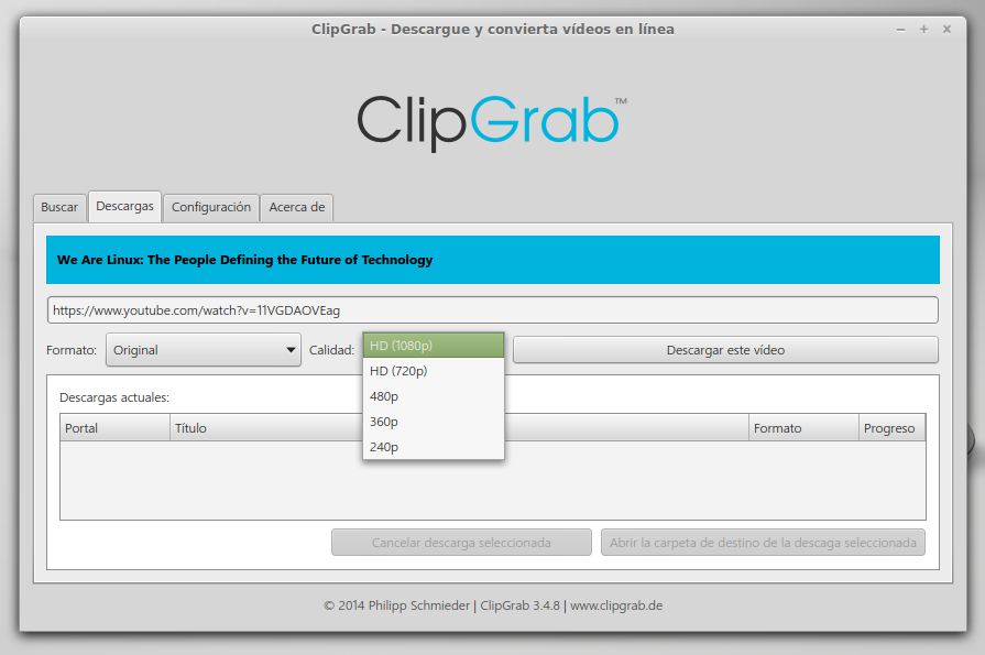 clipgrab como descargar videos youtube facil