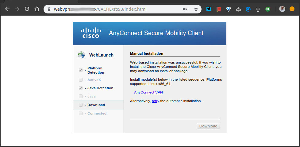 como instalar una VPN cisco anyconnect en linux mint y ubuntu 03