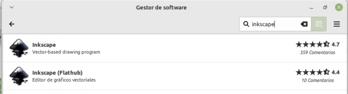 Como buscar una aplicacion en el gestor de software de Linux Mint 21